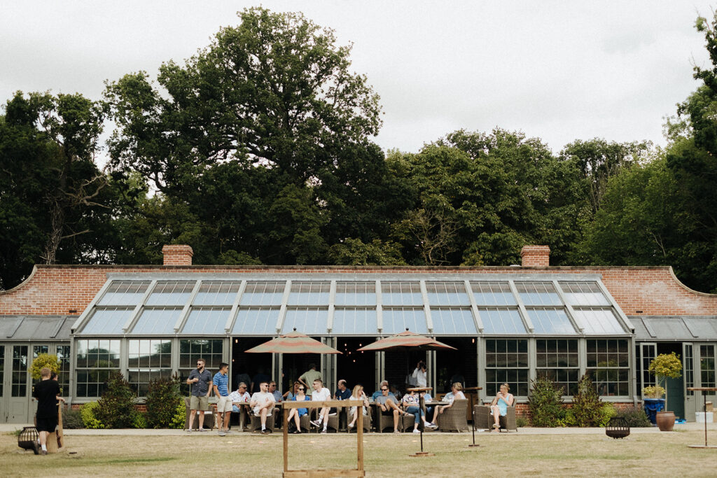 Guests enjoyed a pre wedding brunch at Moat Cottage and the Walled Garden at Wilderness Reserve for A & B's wedding celebration 