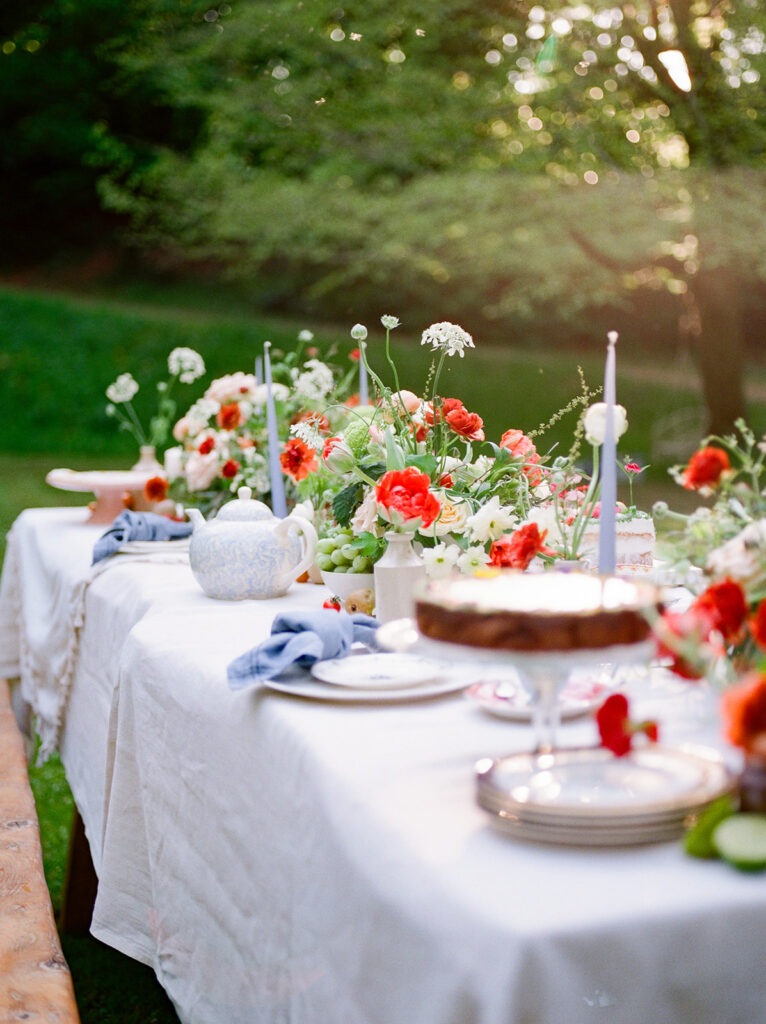 Brand flowers for clothing brand marketing shoot